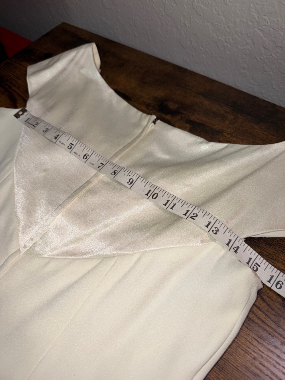 Vintage Union Made Off The Shoulder Wedding Gown with Pearl Beadwork cottagecore - Picture 11 of 11